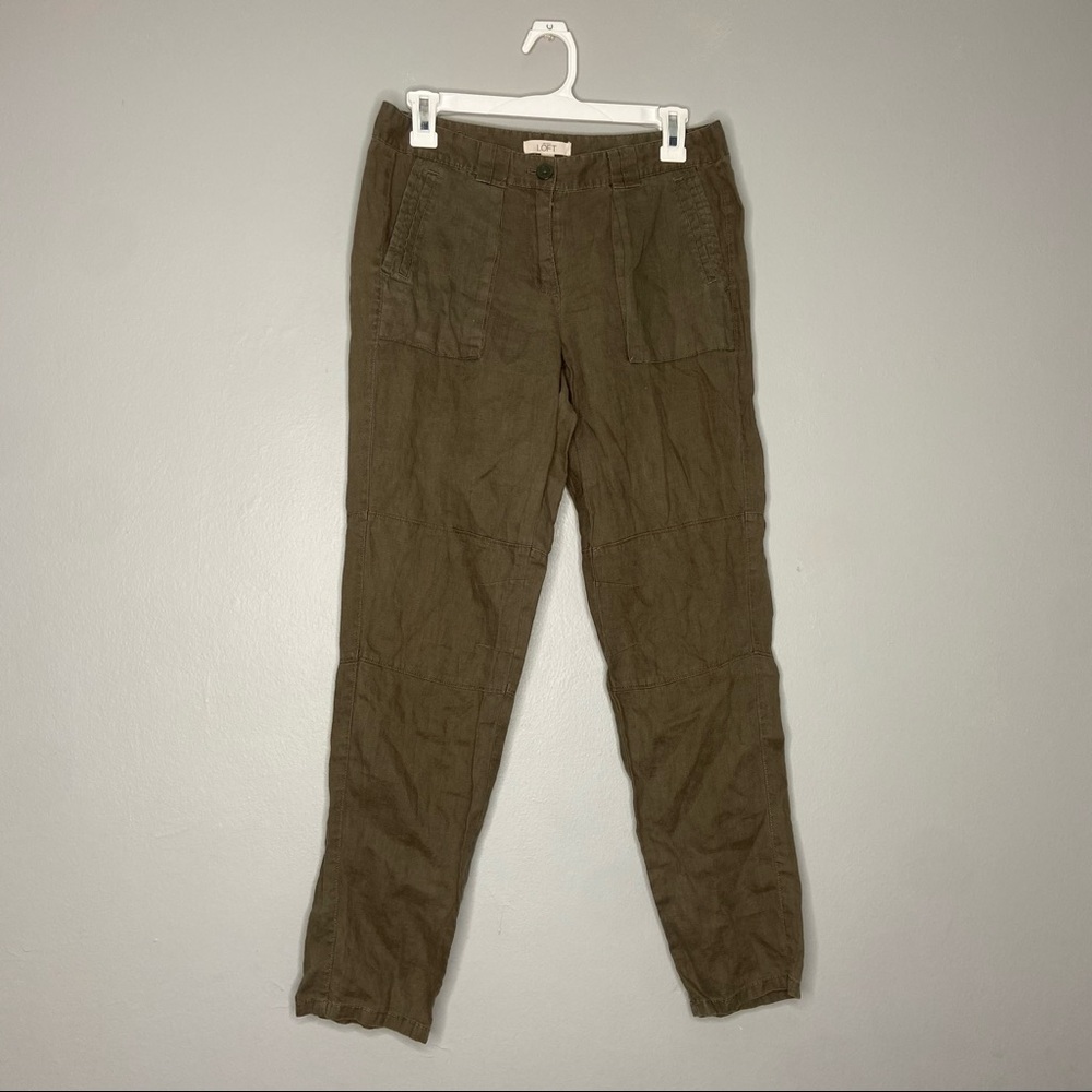 Ann Taylor Loft Soft Linen Pants P
